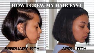 HOW I GREW MY HAIR FAST IN 2 MONTHS + UPDATED WASH ROUTINE & PRODUCTS