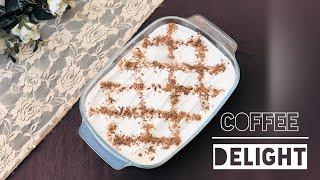 Coffee delight | No Bake Coffee dessert | Coffee delight dessert recipe by Cooking With Rabbia