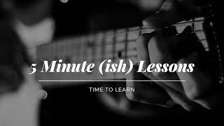 5 Minute Lessons - A minor Pentatonic Position 1