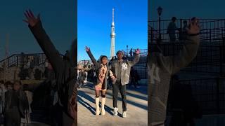 cute couples jump travel transition video cities across the world tokyo, hong kong, new york 