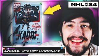 RANKING THE FIRST 4 FREE AGENCY MSP CARDS IN NHL 24 HUT!