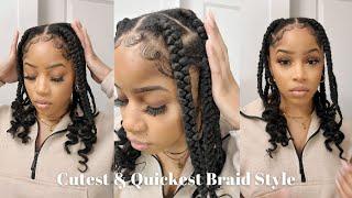 Cutest & Quickest Braid Style *Crochet Method* | Coi Leray Inspired Braids | SharronReneé