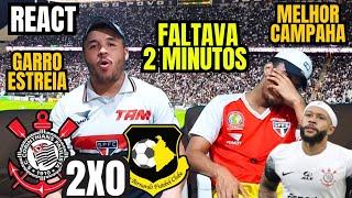 REACT CORINTHIANS 2 X 0 SÃO BERNARDO MEMPHIS DEPAY MARCA, 2 GOLS EM 2 MINUTOS  - PAULISTA 2025