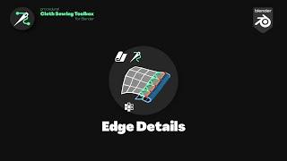 Edge Details (Hem, Piping, Bias, ...) Tool Tutorial - Cloth Sewing Toolbox for Blender