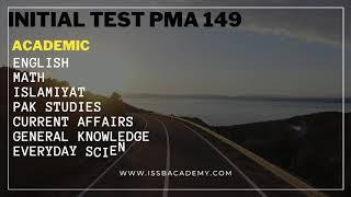 PMA 149 INITIAL TEST PATTERN