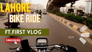 Lahore Bike Ride Ft. first Vlog