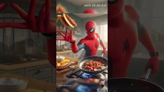 Spiderman cooking  food for his girlfriend  ( later they break up ) #marvel #avengers #shorts #ai