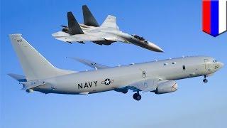 USA vs Russia: Russian jet fighter comes within 10 feet of U.S. spy plane over Black Sea - TomoNews