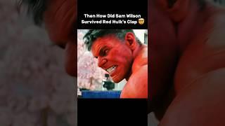 How Did Sam Wilson Survived Red Hulk Thunder Clap 