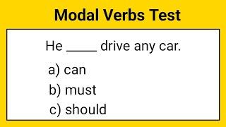 Modal Verbs Test | Grammar Test | 10 English Quiz