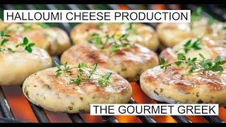 THE GOURMET GREEK: HALLOUMI CHEESE PRODUCTION.