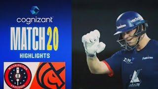 congizant Major league cricket Match 20 | highlights| sfu vs wf