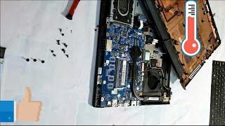 Lenovo Ideapad 100 /// dezasamblare curatare praf laptop Lenovo /// disassembly and fan cleaning