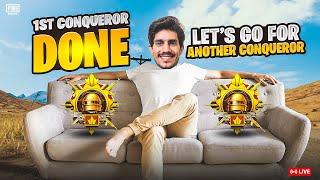 First Conqueror Done Lets Go For 2nd Conq || FM NASIR IS LIVE || PUBG MOBILE