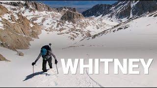 Mt. Whitney in April 2024 - The highest mountain (14,505 ft, 4,421m) in the contiguous United States