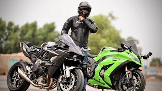 FIRST RIDE ON KAWASAKI H2R | ZS MotoVlogs