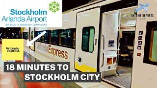 Stockholm Arlanda Airport (ARN) to Arlanda Express Train into Stockholm City