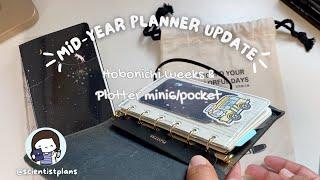 Mid-year planner update: hobonichi weeks and Plotter mini6 / pockets rings!