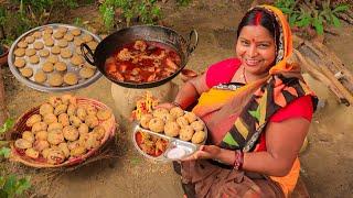 मेरे गांव का देहाती Style लिट्टी - मुर्गा || Bihar famous Litti - Chicken बिहार का फेमस लिट्टी चिकन