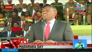 Deputy president William Ruto addresses the Nation on Madaraka Day