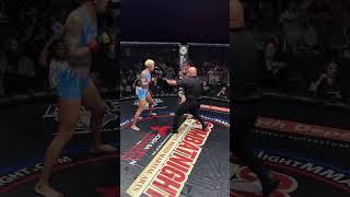 Think she can get 3 in a row? #mma #combatnight #martialarts #florida #wmma #2025 #knockout