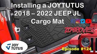 RV Innovative Idea # 124 ~ JOYTUTUS  2018 - 22 JEEP JL Rear Cargo Mat Installation & Review