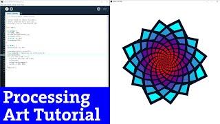 Ep.5 Processing art tutorial | ROTATE + SCALE (Creative coding)