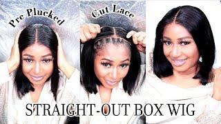 Straight out box Wig Glueless Install Pre Cut & Pre Plucked Bob 5x5 Closure Wig | Asteria Hair