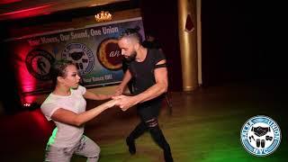 Franklin Liranzo & Stephany Moore social dancing at Salsa Union NDD