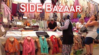  #Antalya Side Turkey Shopping. SIDE WEEKLY BAZAAR ON SATURDAYS / Replica in TÜRKIYE #side #turkey