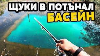 СКРИТ БАСЕЙН В ГЬОЛА!!! Риболов на щука / ЗМИЯ ИЗЯДЕ КАРАКУДА pike fishing