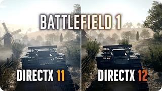 BATTLEFIELD 1 SP DirectX 12 vs DirectX 11 | GTX 1070 Frame Rate Comparison