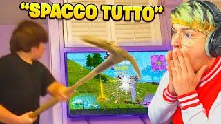 BAMBINI CHE SPACCANO la PLAYSTATION perchè PERDONO su FORTNITE