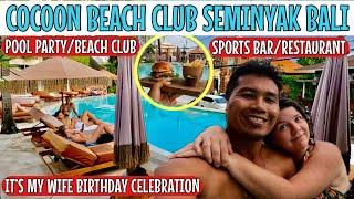 Cocoon beach club and sports bar Seminyak Bali,