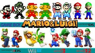 Evolution of Mario & Luigi in Handheld Nintendo Consoles - Super Mario Bros Games vs LEGO