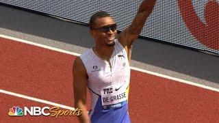 Andre De Grasse wins men's 100m at 2021 Diamond League Prefontaine Classic | NBC Sports