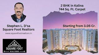 2 BHK - 744 Carpet Area  - Kalina