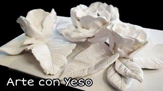 MANUALIDADES con Yeso (flores)