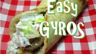 Homemade Greek Gyros ~ How to make Easy Gyros Gyro Recipe