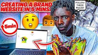 HOW TO DESIGN A CLOTHING BRAND WEBSITE IN 5 MINUTES 2023 ‍| DIORRAY