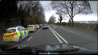 Use both lanes when filtering. Bye bye police and the other 36 vehicles.