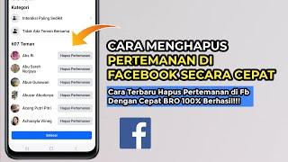 Cara Menghapus Pertemanan di Facebook