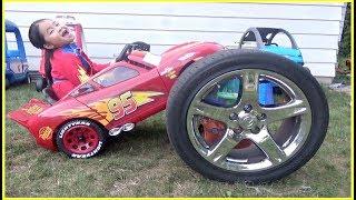 Adventure of Lightning McQueen Power Wheels Ride On Car Toy Pretend Play