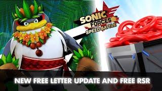 NEW LETTER UPDATE AND RSR! - sonic forces speed battle