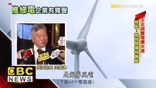 蔡政府力推綠能 王文淵憂電價大漲傷產業