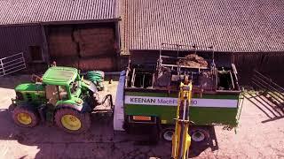 KEENAN MechFiber 380 with Bale Handler in action