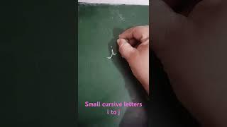 How to write small cursive letters properly #writing