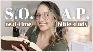 How To Study the Bible Using the S.O.A.P. Method | Real Time Bible Study (Romans 8:1-8)
