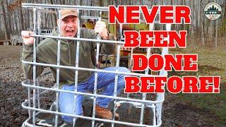 The BEST Way To Use IBC Totes For Firewood! I Think?