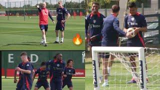 [ video] Manchester United first training for pre-season friendlies at Carrington training grounds